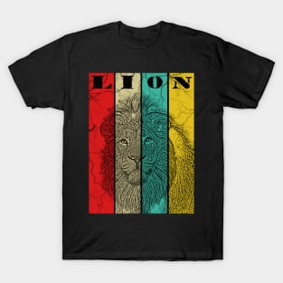 lion - indian lion colored T-Shirt